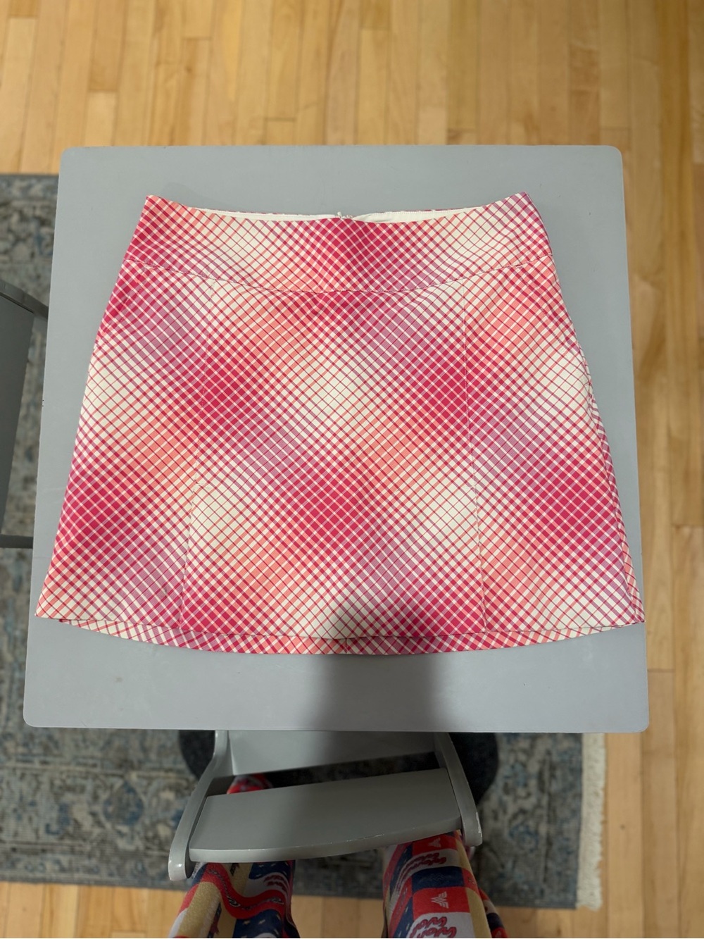Nike Golf Pink Plaid Women's Skort Size 8